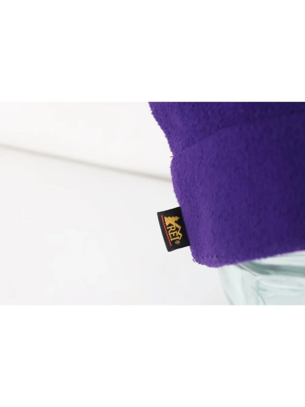 Vintage 90s REI Blank Fleece Winter Beanie Hat Cap Purple Size M/L Ski Snowboard